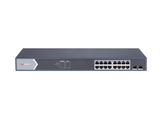 Switch Hikvision 16 Puertos Gigabit PoE + 2 SFP, Layer 2, VLAN, QoS