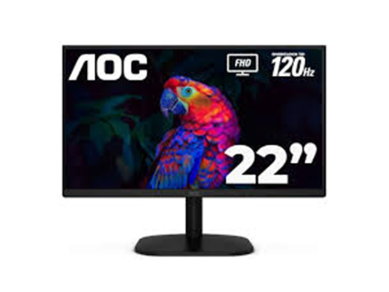 Monitor AOC 22" FHD 1080p 120Hz LED, HDR, VGA, HDMI, Flicker-Free, Low Blue Light