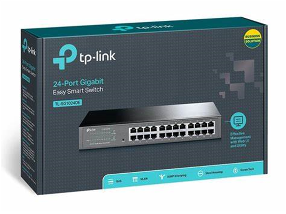 Switch TP-Link TL-SG1024DE 24 Puertos Gigabit Ethernet No Administrable Rack