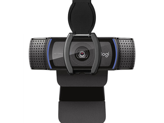 Cámara Web Logitech HD Pro C920S 1080P 15MP USB 2.0 con Tapa Protectora