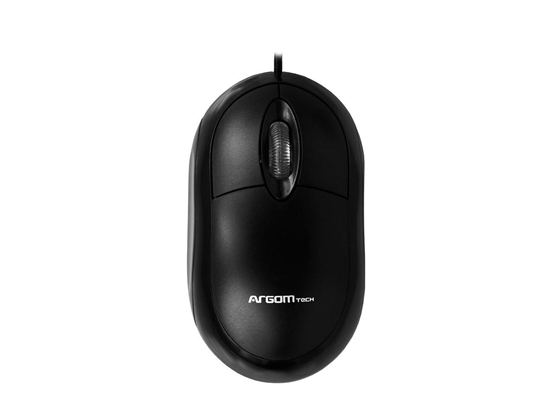 Mouse Argom USB Ergonómico 800 DPI Plug & Play Negro