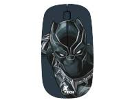 Mouse Xttech Marvel Avengers Black Panther Inalámbrico, 4 Botones, 1600 DPI, Óptico