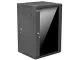Gabinete de Pared Nexxt 18U Ensamblado 600x600mm 2 Ranuras Abanicos