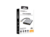 Adaptador Argom One Axess USB-C a 2 HDMI, USB-C 3.0 87W PD, USB-A 3.0