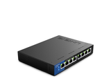 Switch Linksys LGS108P 8 Puertos Gigabit Ethernet POE, 16Gbps, Plug and Play