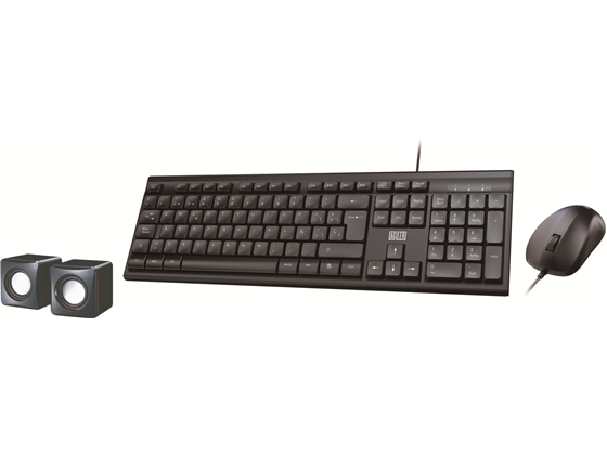 Combo Teclado, Mouse y Bocina Agiler USB Negro – AGI-9880