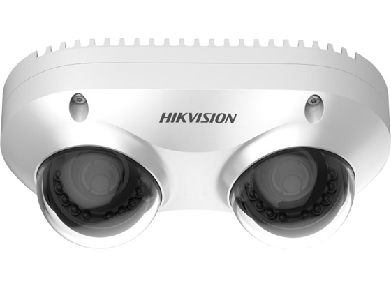 Cámara de Vigilancia IP Hikvision PanoVu 4MP, Dual Directional, IP67, IK10, Micrófono