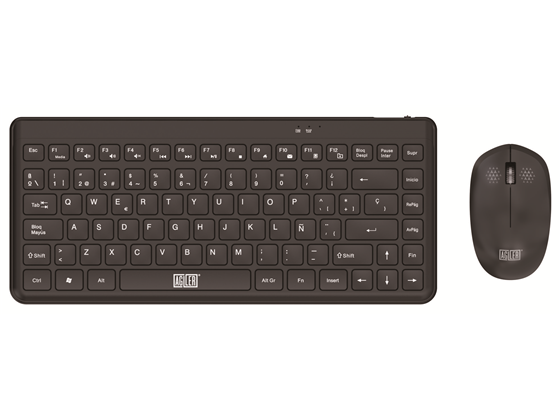 Teclado y Mouse Agiler Inalámbrico Español Nano Receiver Negro